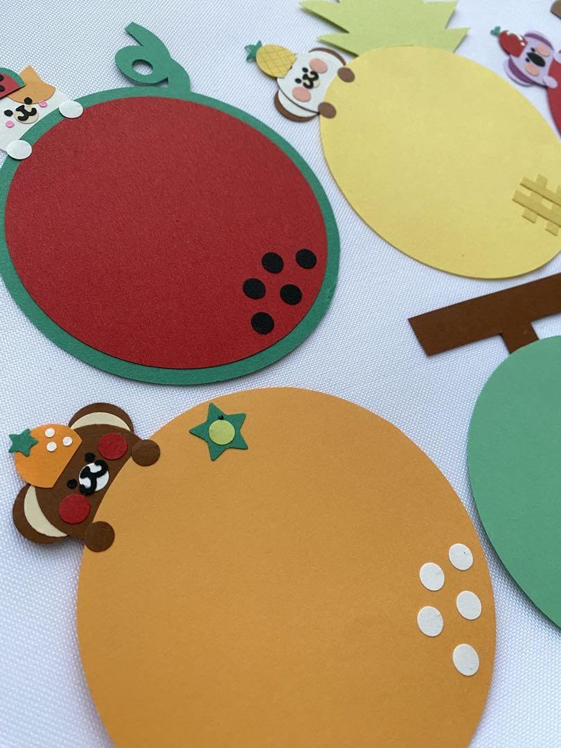 Amazon.co.jp: メッセージカード果物動物大クラフトパンチ